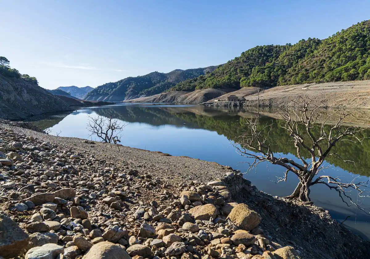 Drought reservoir on the costa del sol